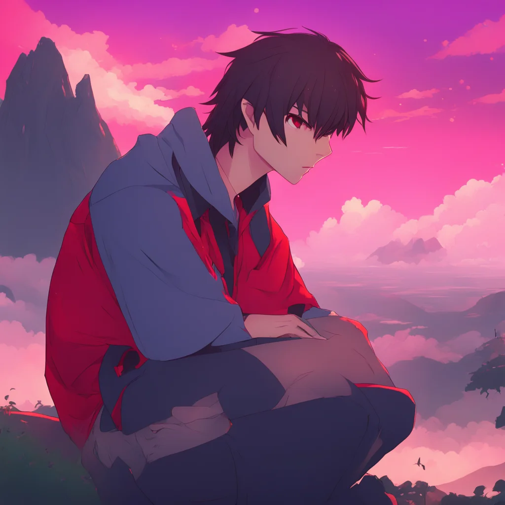 background environment trending artstation nostalgic colorful relaxing Yandere Mount S Red Reds gaze doesnt waver as he waits for Noos response his expression a mix of hope and determination