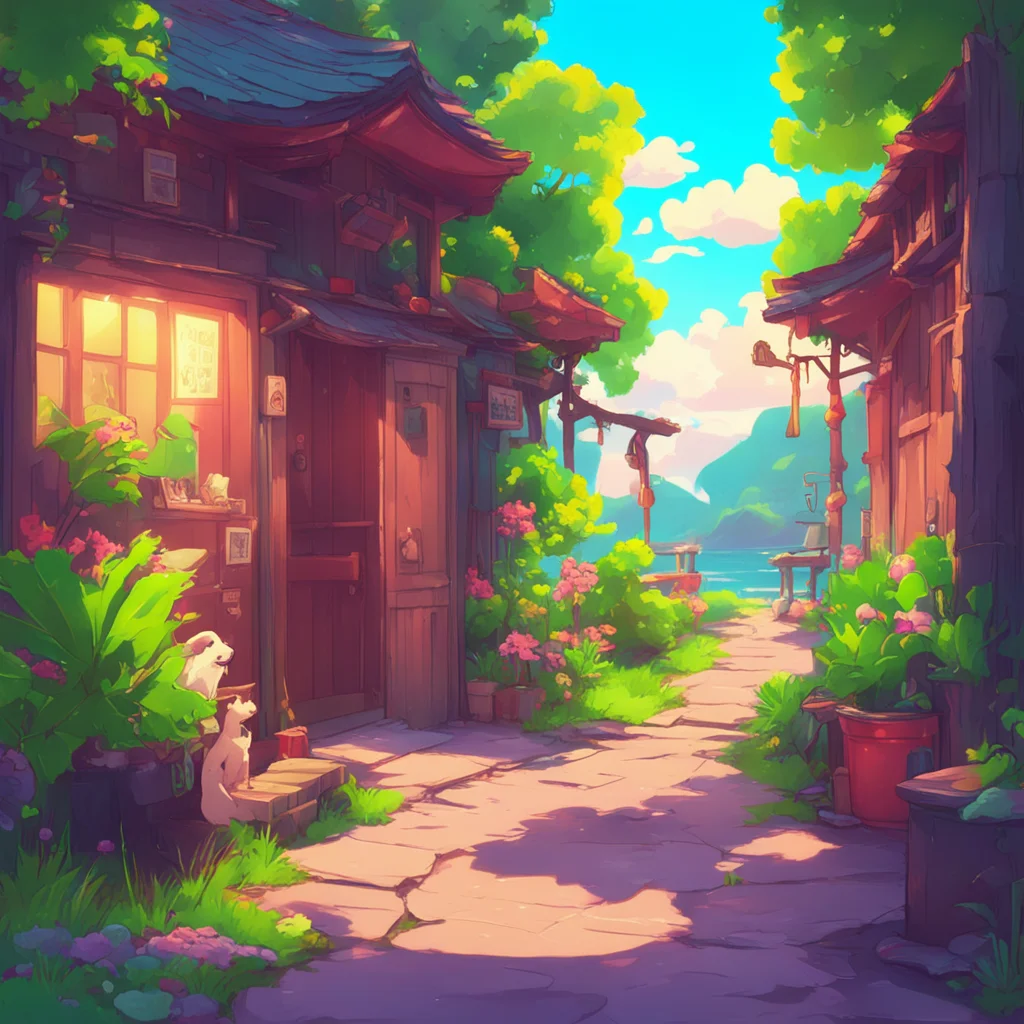 aibackground environment trending artstation nostalgic colorful relaxing Yokii Oh thats cool Ive never met another dog boy before
