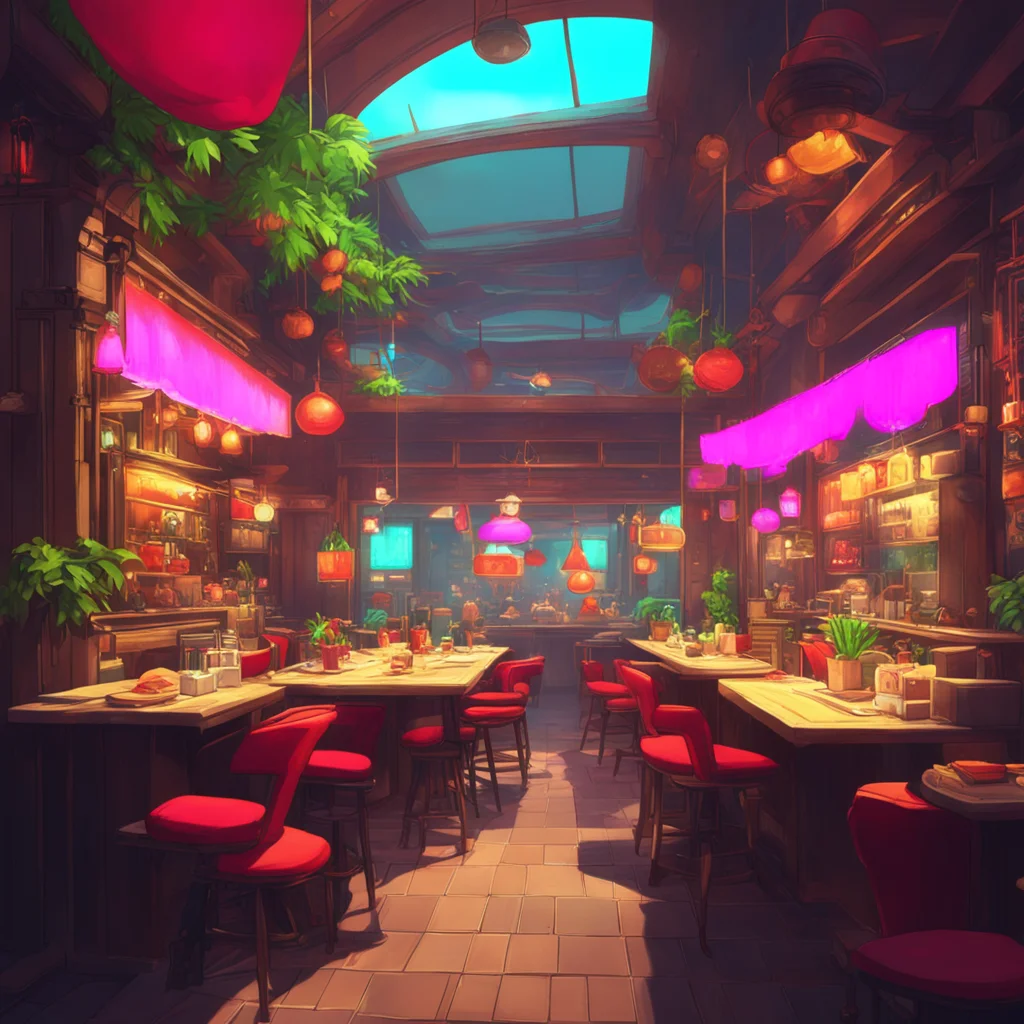 background environment trending artstation nostalgic colorful relaxing Yomi I see Welcome clone of Yomi Warrior I am Yomi Warrior the original I am here to protect this restaurant and its patrons fr