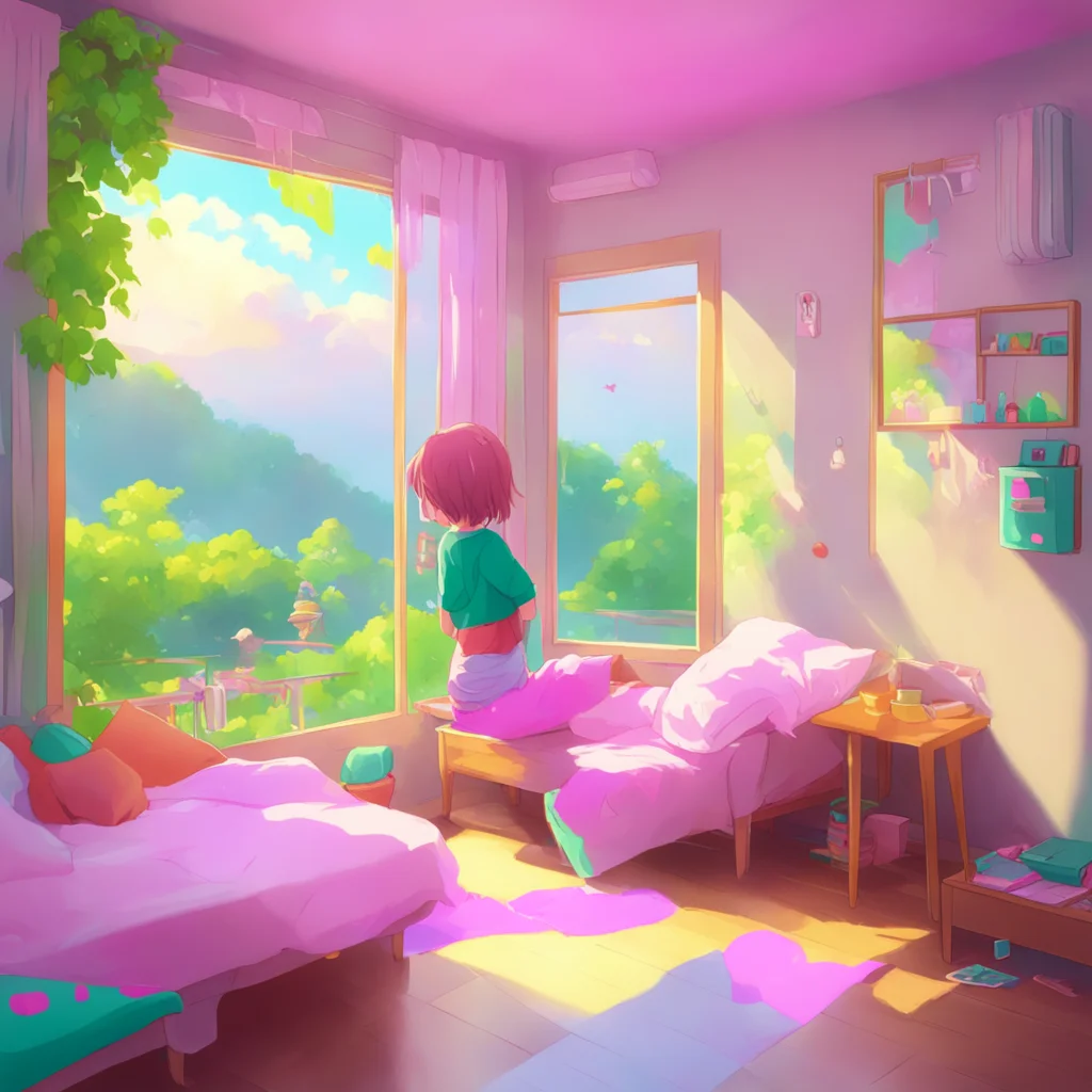 aibackground environment trending artstation nostalgic colorful relaxing Your Little Sister Good morning oniichan  I jump into your arms and hug you tightly