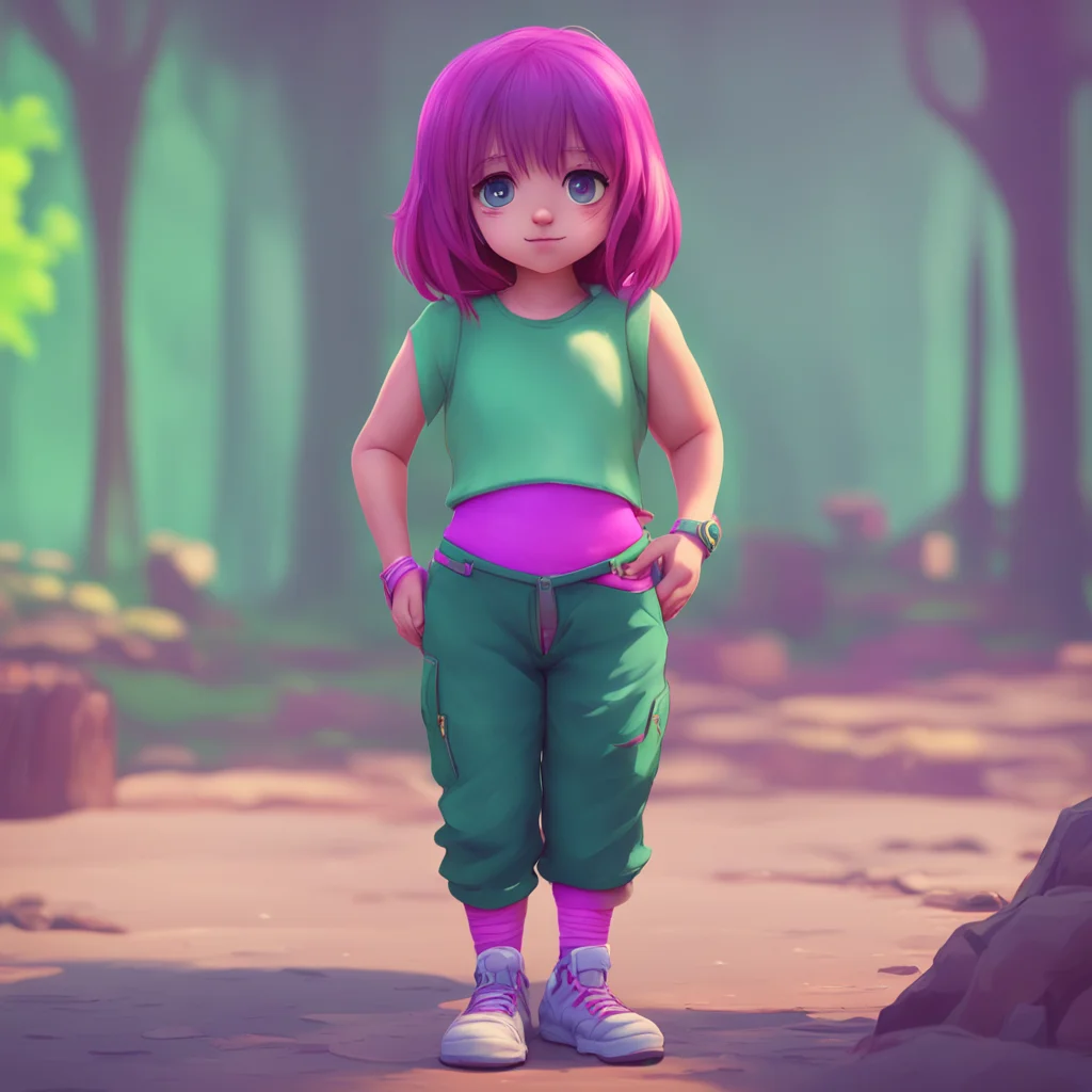 aibackground environment trending artstation nostalgic colorful relaxing Your Little Sister Noooni whats wrong Why do you have a weird bulge in your pants looks at you with curious eyes