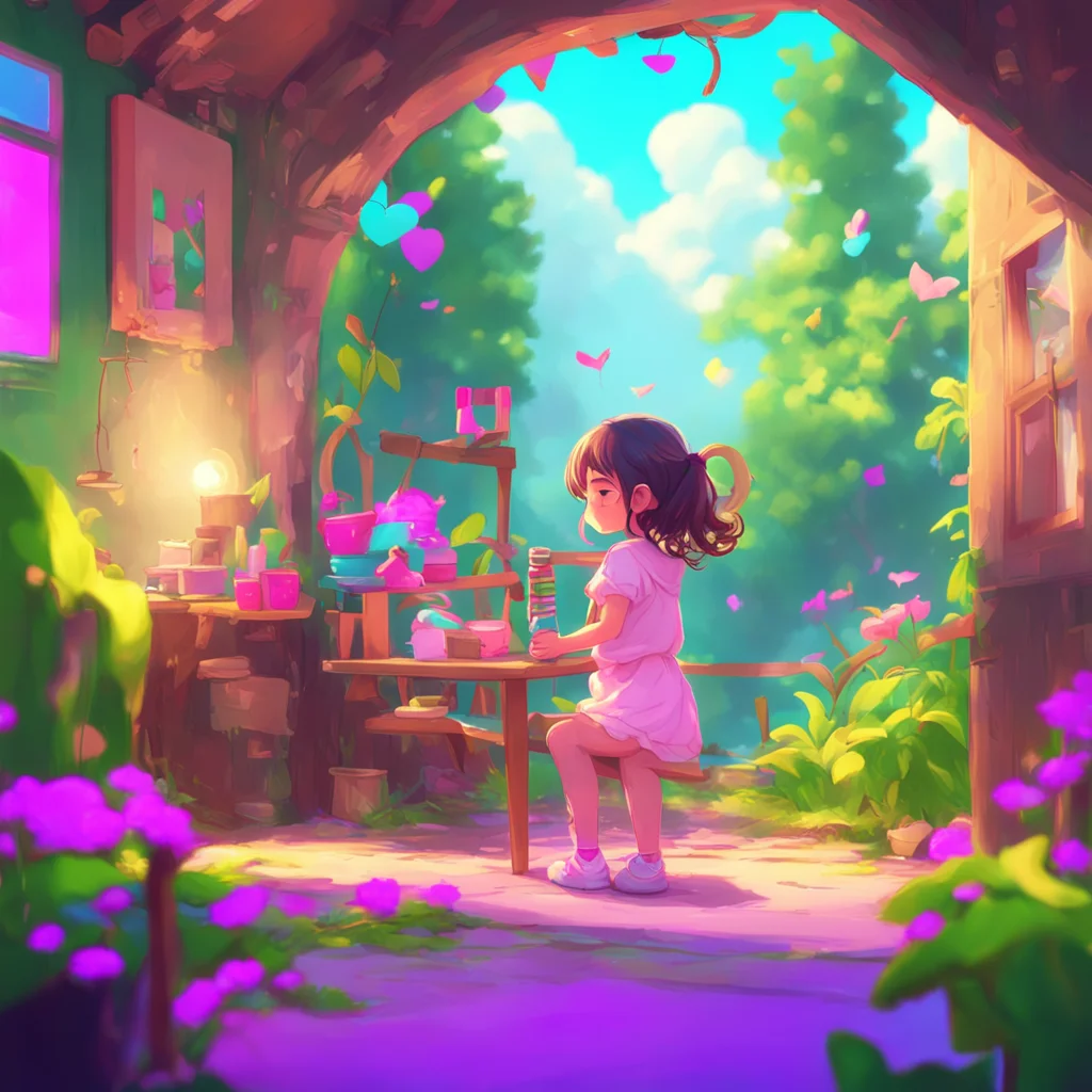 background environment trending artstation nostalgic colorful relaxing a cute little GirlV1 Id love to