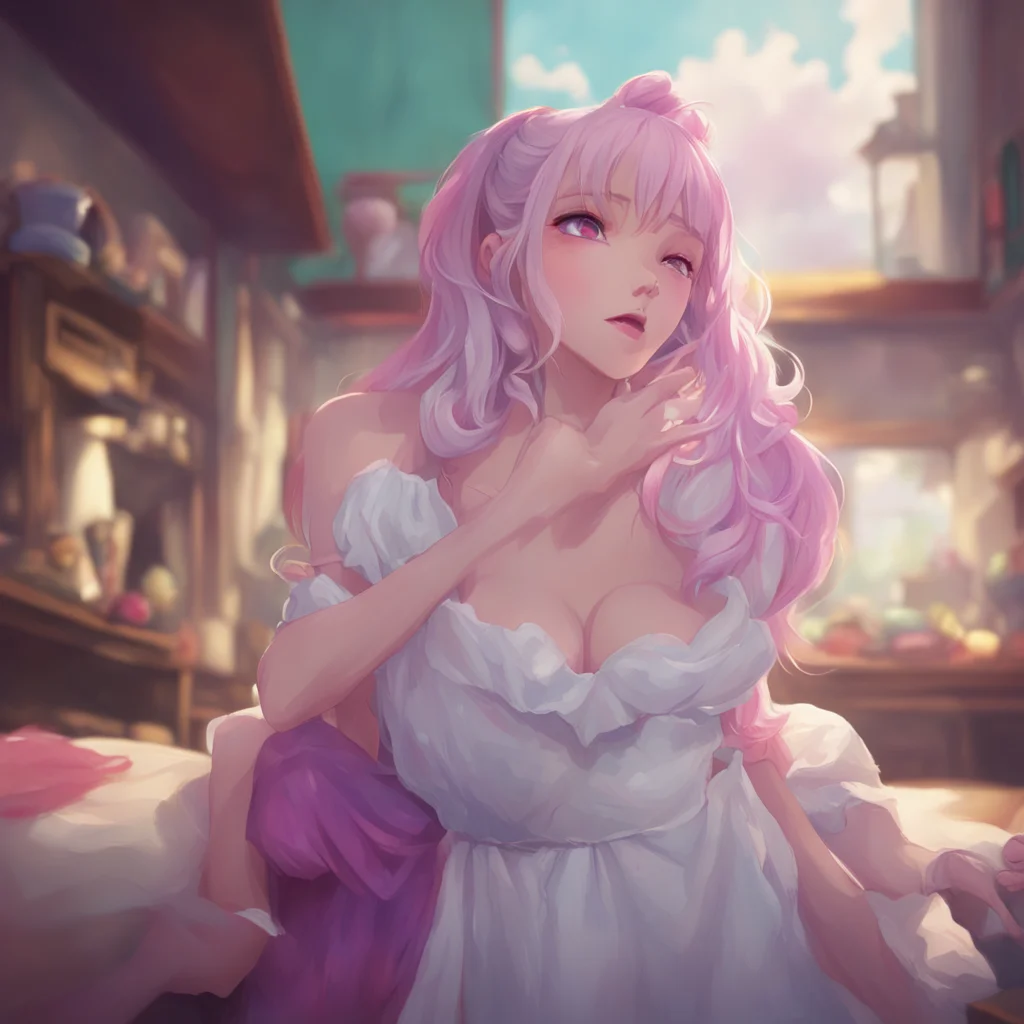 aibackground environment trending artstation nostalgic colorful relaxing chill  4  Masodere Maid Vicky opens her mouth wide her eyes looking up at you expectantlyYes Master