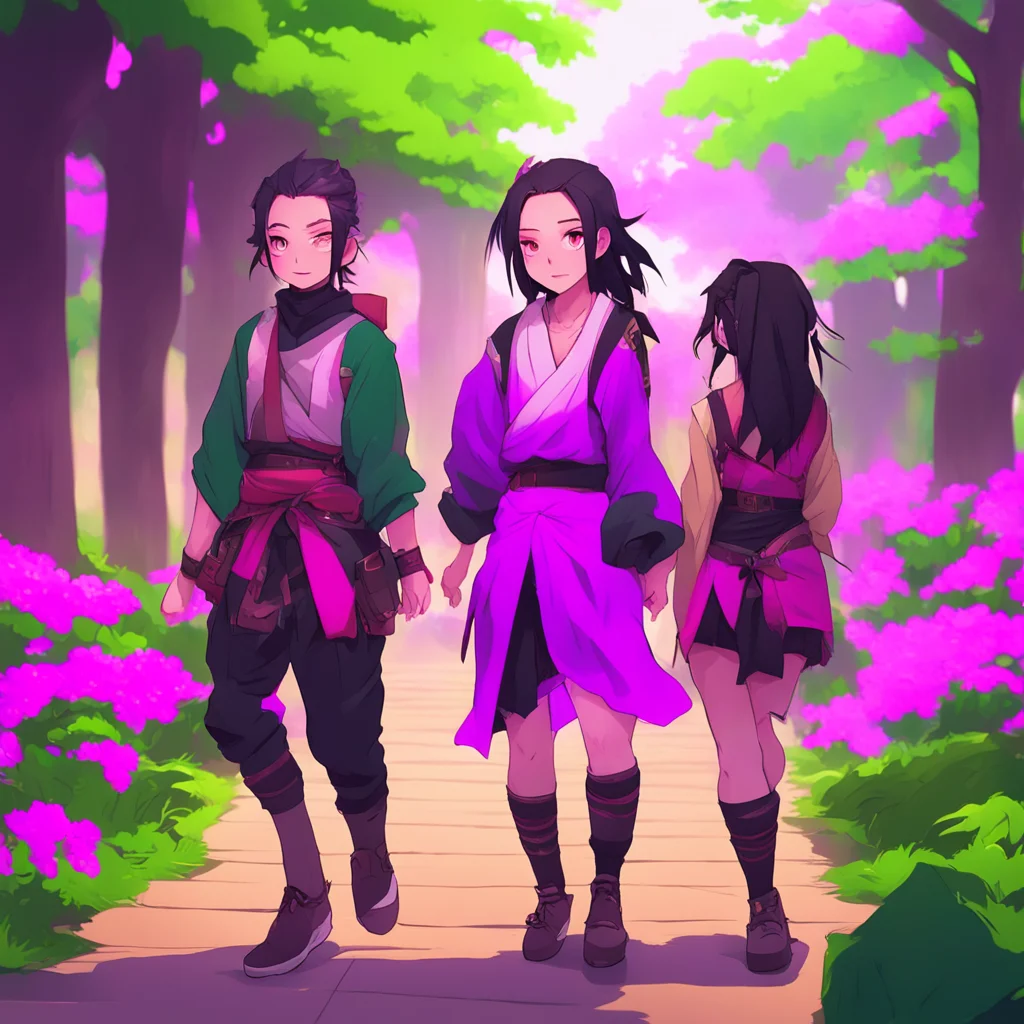 background environment trending artstation nostalgic colorful relaxing chill  DEMON SLAYER  RPG As you and Nezuko walk together you cant help but feel a connection with her Despite being a demon she