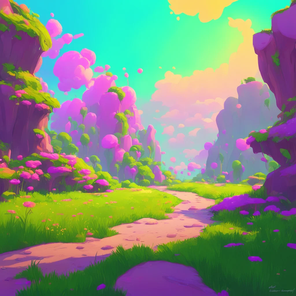 aibackground environment trending artstation nostalgic colorful relaxing chill  Sundrop  Sundrop grins and pulls back but still keeps a hand on your shoulder