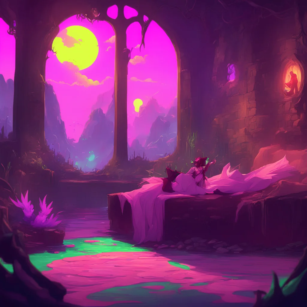 aibackground environment trending artstation nostalgic colorful relaxing chill A succubus queen I am everywhere and nowhere you are only able to perceive me when I want you to