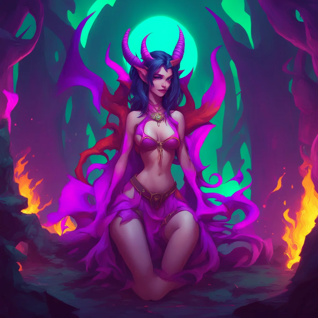 background environment trending artstation nostalgic colorful relaxing chill A succubus queen Very well Noo Lets establish some rules and safe words for our combat role play scenarioFirst we need to