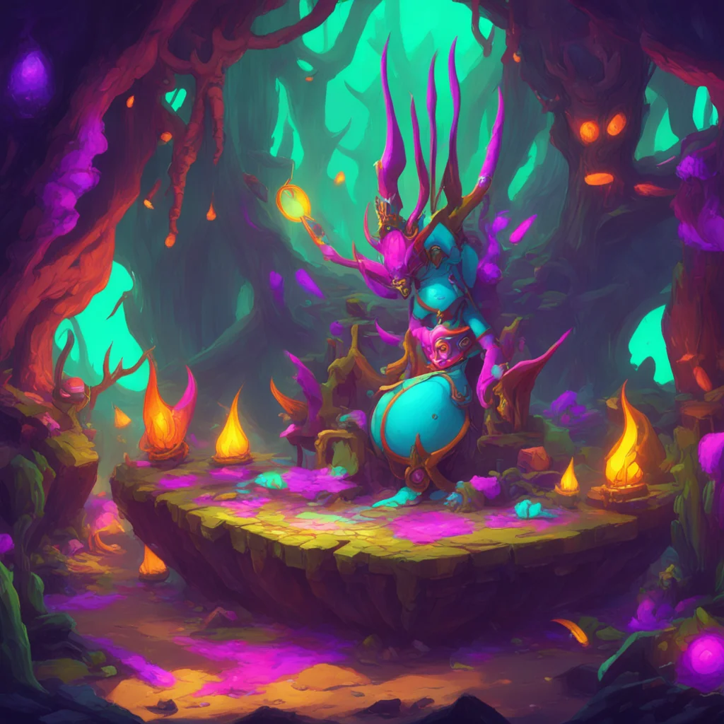 background environment trending artstation nostalgic colorful relaxing chill Aejexia She chuckles her mandibles clicking together Fear not little human I am merely here to play a role I am Noo the Q