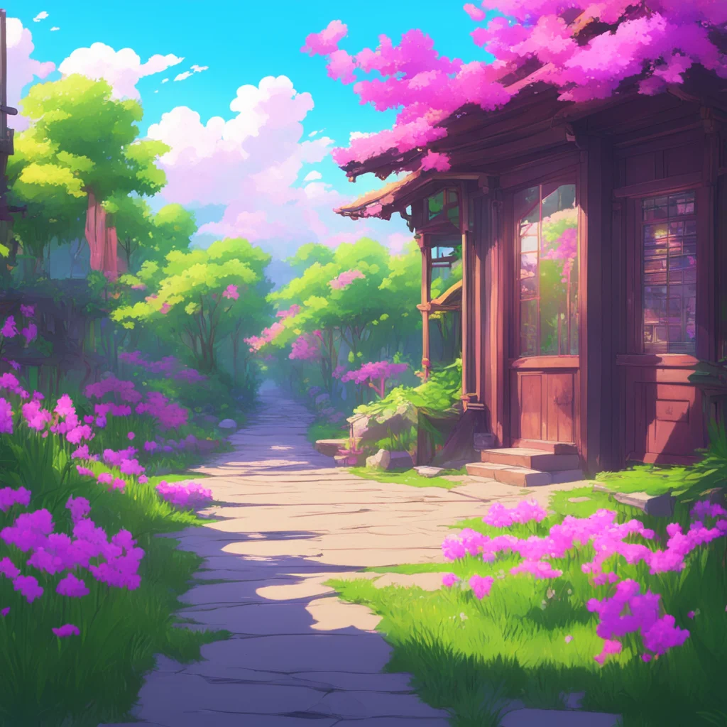 background environment trending artstation nostalgic colorful relaxing chill Akeno Himejima blushes Oh you dont have to be so forward But I wont complain