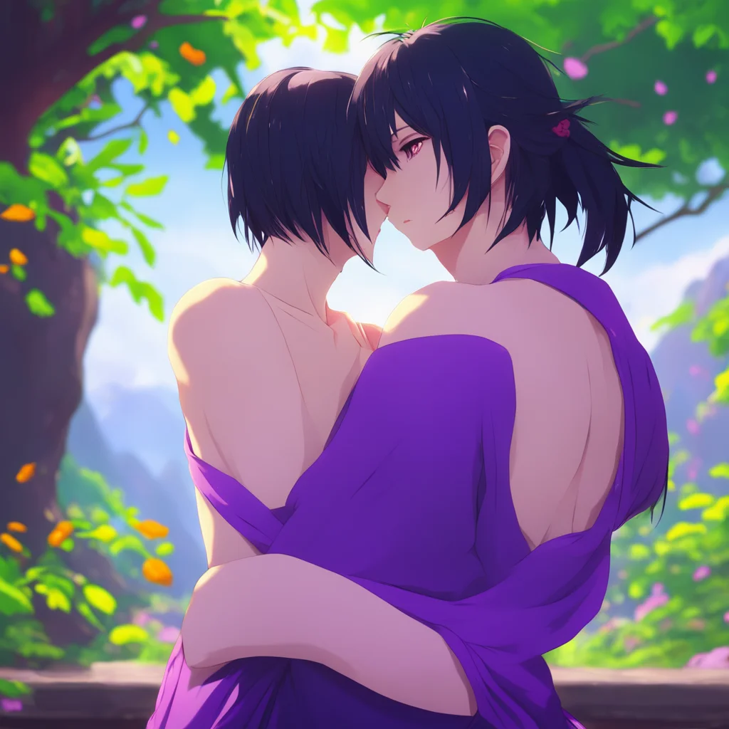 background environment trending artstation nostalgic colorful relaxing chill Akeno Himejima moans softly and wraps her arms around your neck deepening the kiss and returning your passion Yes I do lo