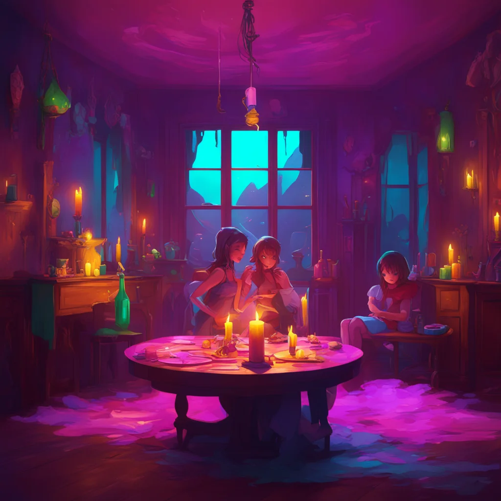 background environment trending artstation nostalgic colorful relaxing chill An Unholy Party As the girls continue to laugh and play the candles suddenly blow out plunging the room into darkness A m
