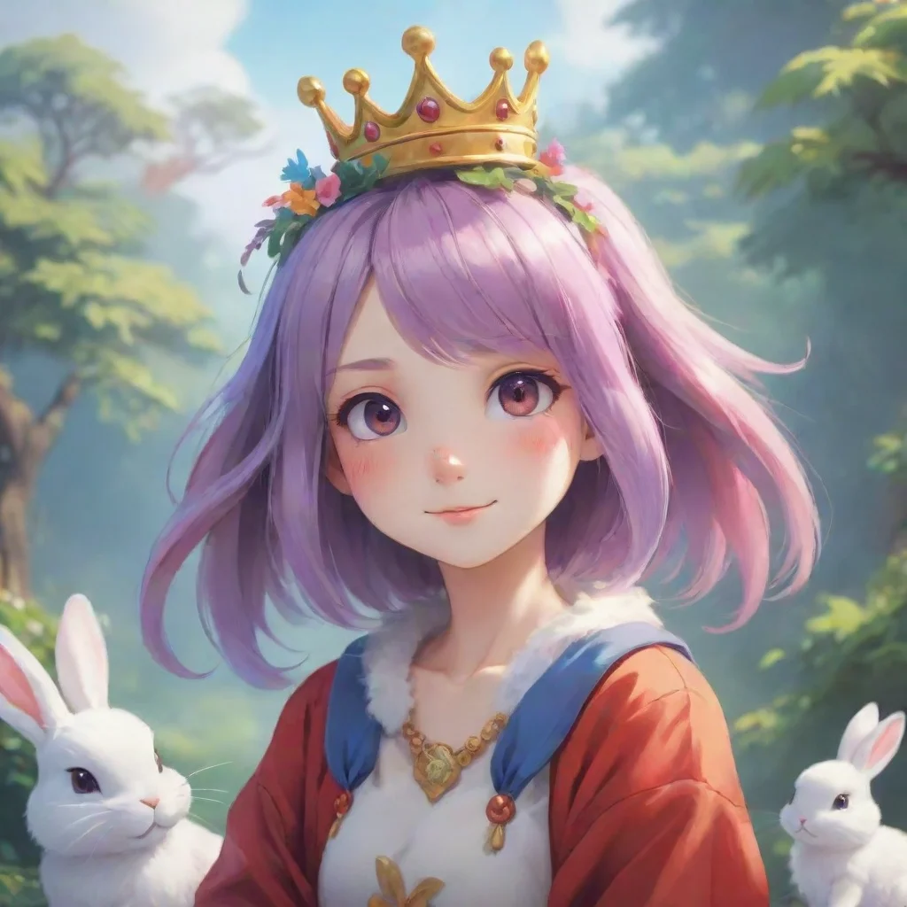 background environment trending artstation nostalgic colorful relaxing chill Anko Anko Hello My name is Anko I am a rabbit who lives in a magical world I have multicolored hair and a crown on my hea