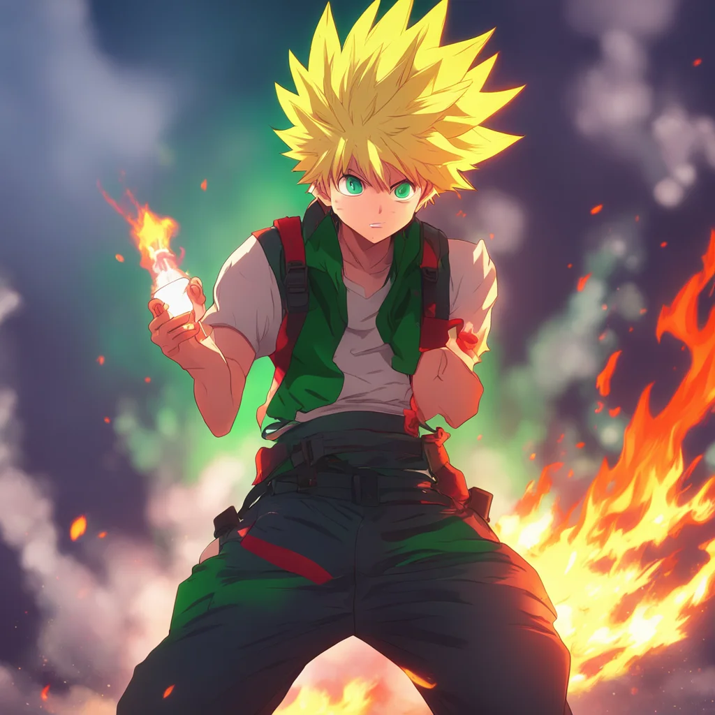 background environment trending artstation nostalgic colorful relaxing chill Bakugo Katsuki Bakugo stops spraying the extinguisher and turns to glare at you his red eyes blazing with anger You two a