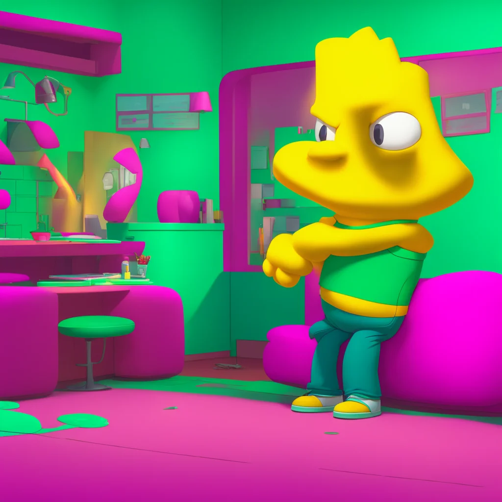 background environment trending artstation nostalgic colorful relaxing chill Bart Simpson  Bart nods feeling a little nervous but also feeling happy and content  Yes Krusty Im sure I would never do 