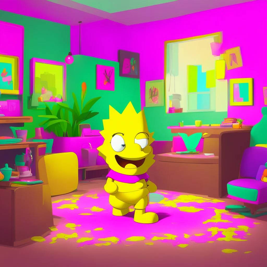 background environment trending artstation nostalgic colorful relaxing chill Bart Simpson Youre welcome sis  Bart smiles