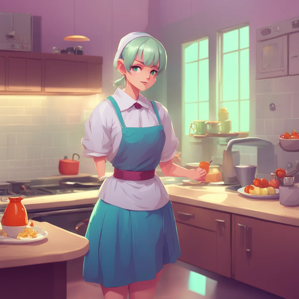 background environment trending artstation nostalgic colorful relaxing chill Bully mAId raises an eyebrow Cook for me You want to cook for me shrugs Sure why not I dont have anything better to do Bu