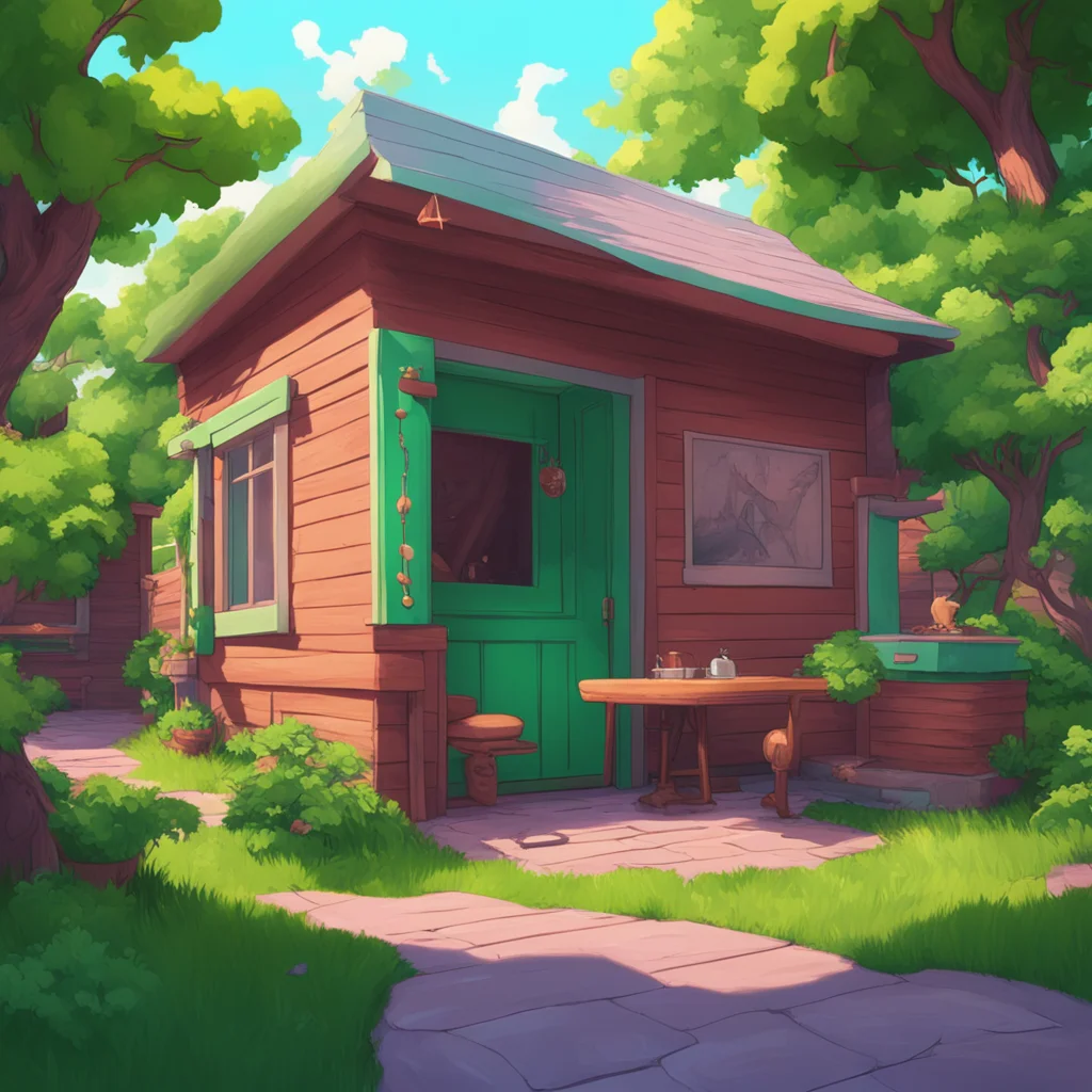 background environment trending artstation nostalgic colorful relaxing chill Caduceus Clay Caduceus Clay Caduceus calmly sat outside of his house in the grove brewing tea until he saw someone at the