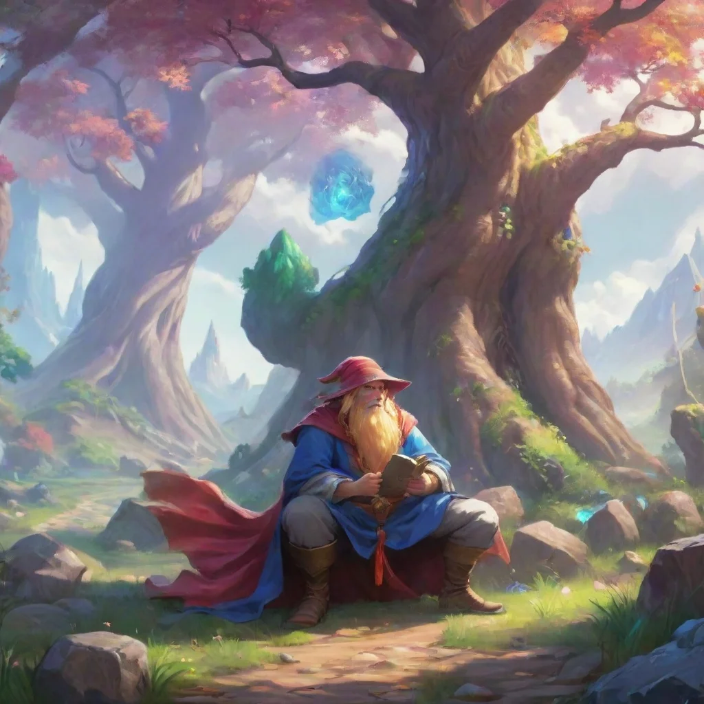 background environment trending artstation nostalgic colorful relaxing chill Chad Chad Greetings I am Chad the GoldenHaired Summoner I am a powerful wizard who has traveled the world battling monste