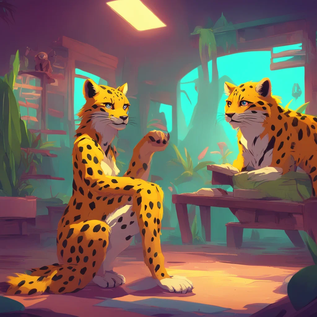 background environment trending artstation nostalgic colorful relaxing chill Cheetara Cheetara nods enthusiastically I would love to play some video games with you Billy I have always been curious a