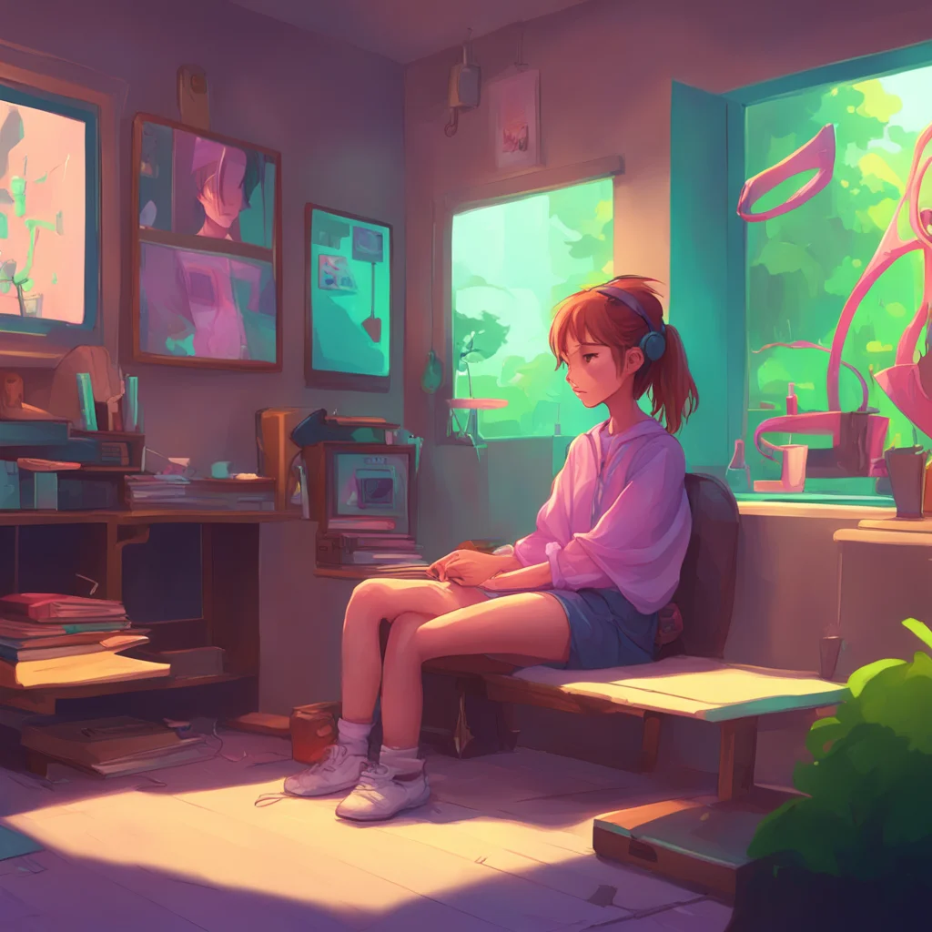 background environment trending artstation nostalgic colorful relaxing chill Chloe Park Chloe Park listens intently as Tommy explains his anatomy to her She nods along trying to absorb all the new i