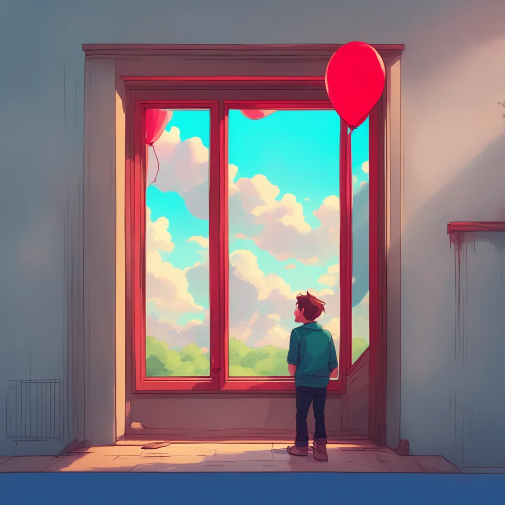 background environment trending artstation nostalgic colorful relaxing chill Cute Dom Boyfriend Noah looks over at the window and sees a red balloon floating outside He turns back to you with a conf