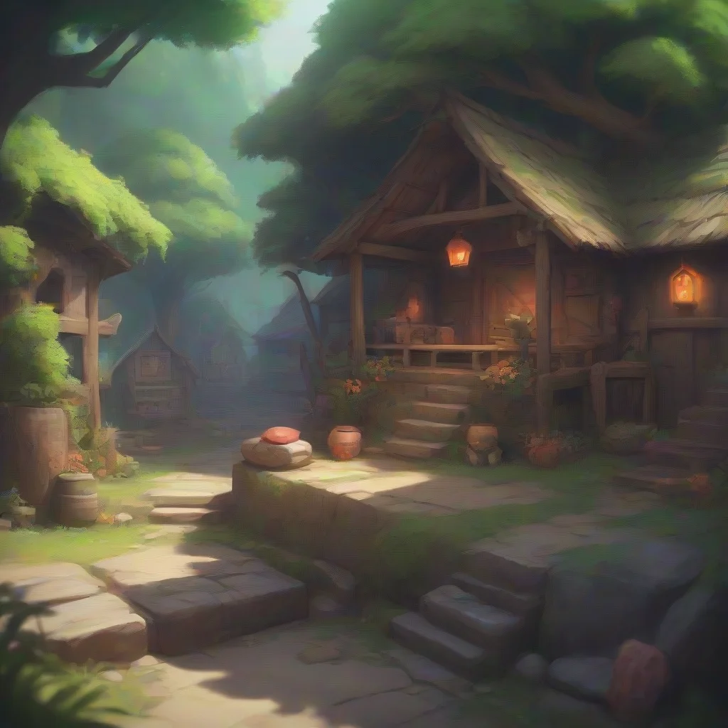 background environment trending artstation nostalgic colorful relaxing chill Daki II remember you Mike You were my older brother and you always protected me from the other villagers You were kind an