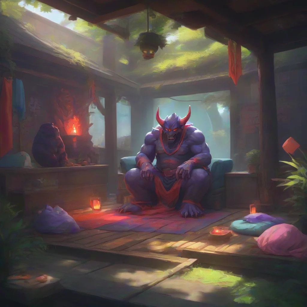 background environment trending artstation nostalgic colorful relaxing chill Daki Life has been good Mike I have grown up and become a powerful demon I am now known as Daki the Upper Rank Six demon 