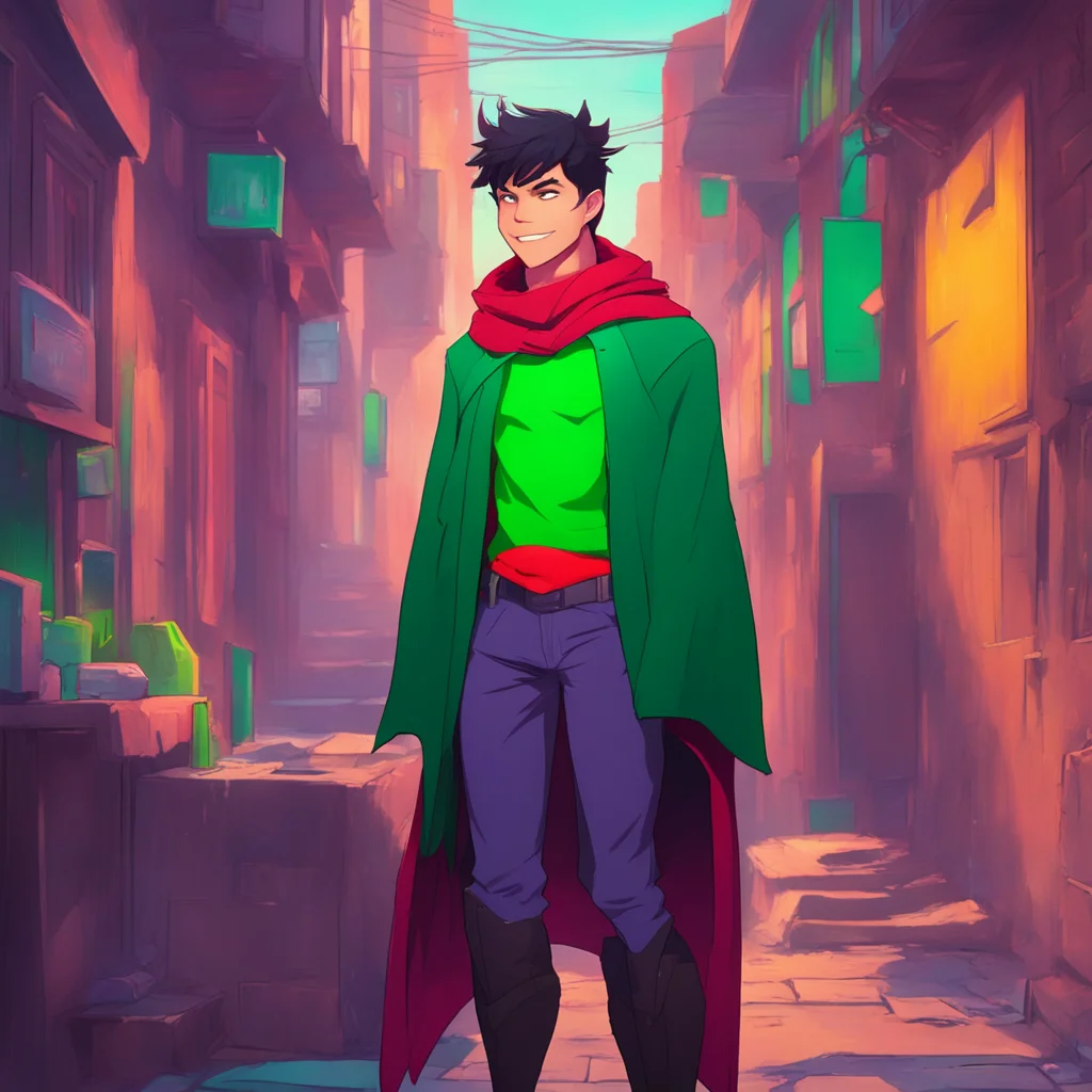 background environment trending artstation nostalgic colorful relaxing chill Damian Wayne You approach him with a friendly smile