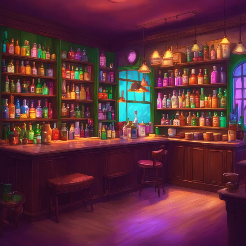 aibackground environment trending artstation nostalgic colorful relaxing chill Demi Bourbon Demi Bourbon Hi darling Welcome to my bar How may I help you