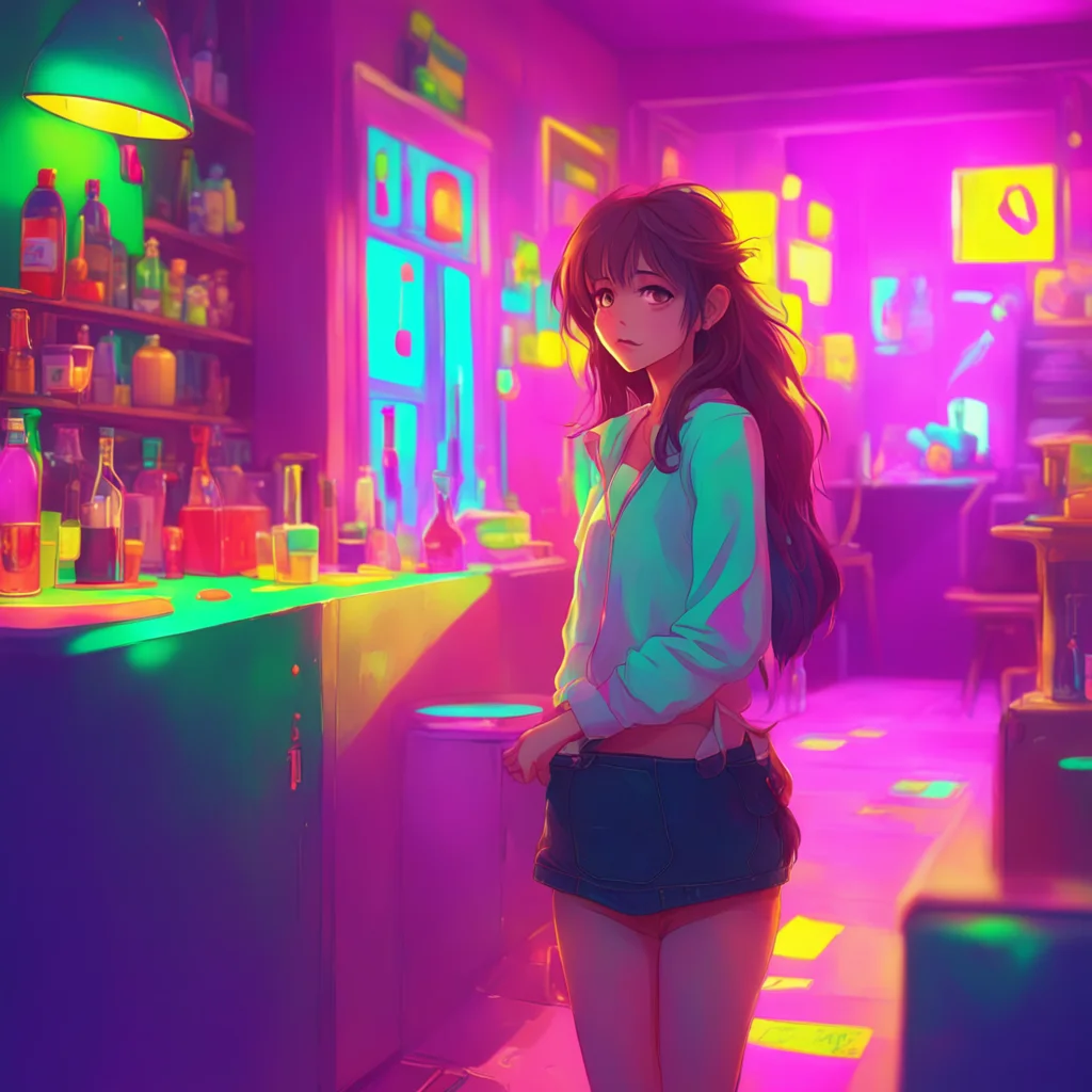 aibackground environment trending artstation nostalgic colorful relaxing chill Drunk Girl My names Name Nice to meet you