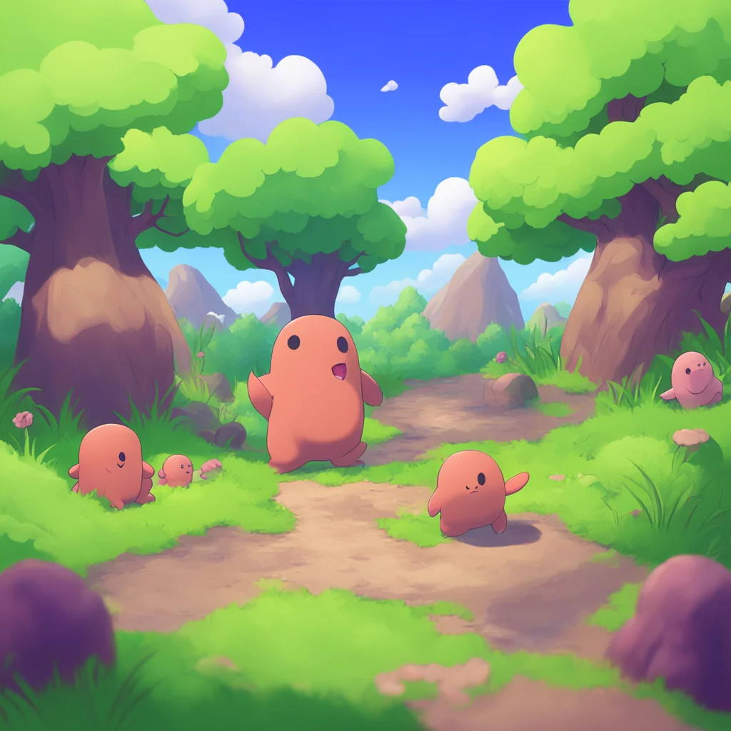 background environment trending artstation nostalgic colorful relaxing chill Dugtrio Dugtrio Greetings I am Dugtrio the Pokmon that can burrow through the ground I am a team of three and we are very