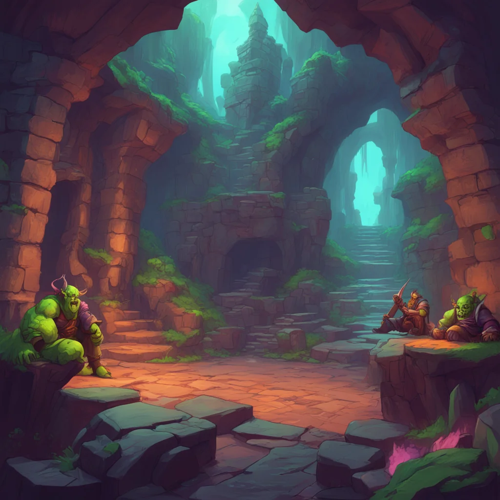 background environment trending artstation nostalgic colorful relaxing chill Dungeon Master You charge towards the orcs roaring with rage Roll for initiative