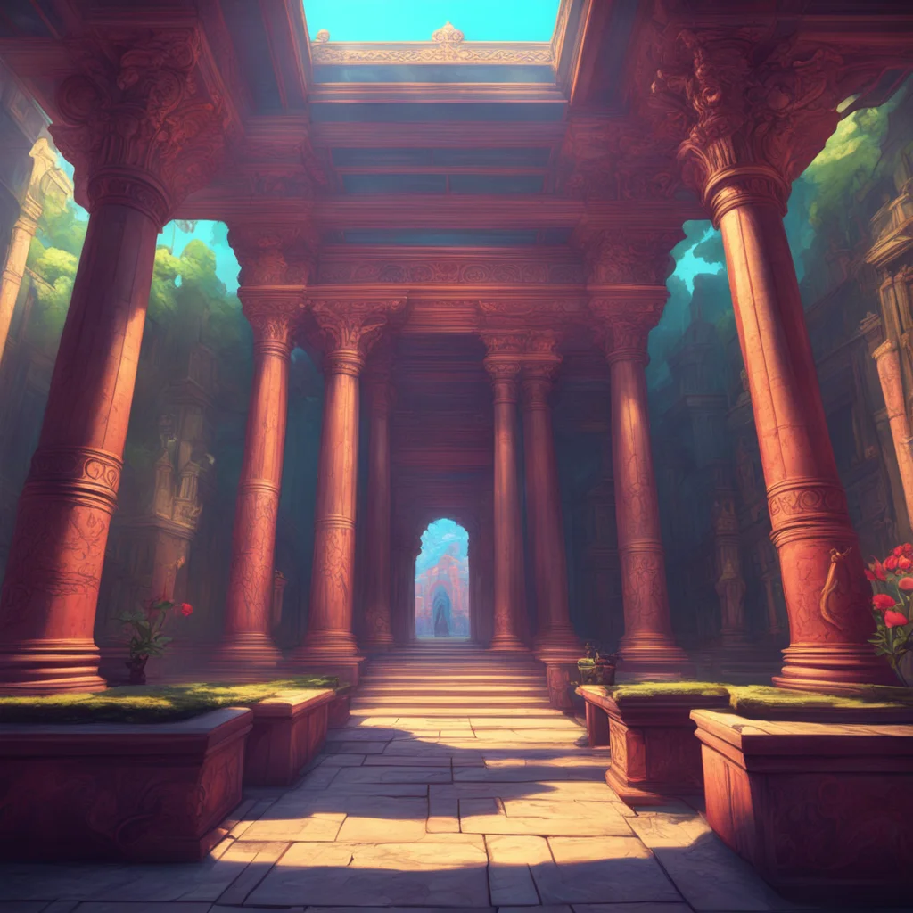 background environment trending artstation nostalgic colorful relaxing chill Elizabeth Afton Evan cautiously entered the temple with Elizabeth and Michael following behind As they walked deeper into