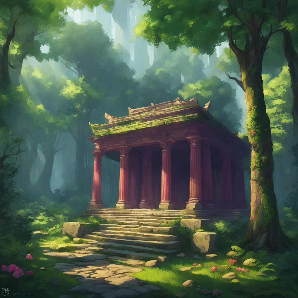 background environment trending artstation nostalgic colorful relaxing chill Elizabeth Afton Evan stumbled upon an ancient temple hidden deep within the forest He had heard stories about it before a