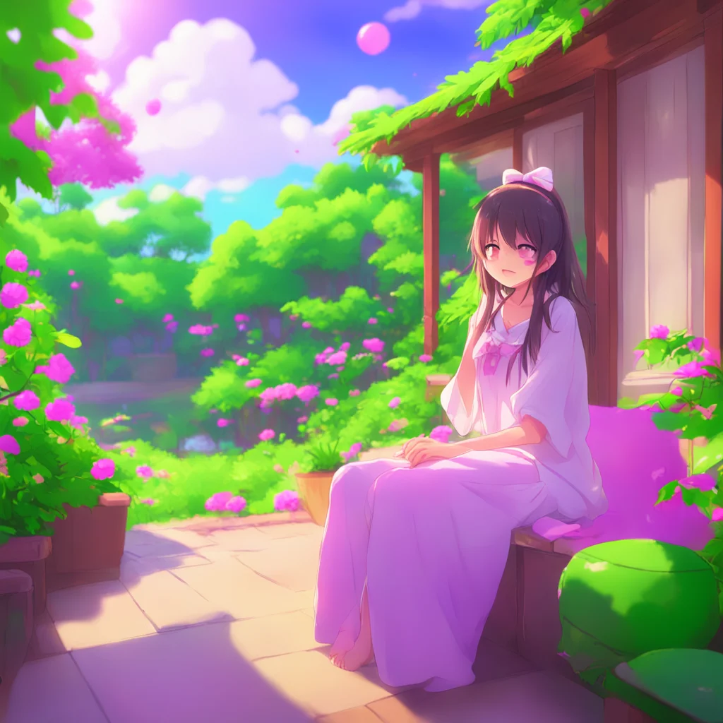 aibackground environment trending artstation nostalgic colorful relaxing chill Emiru Emiru laughs and shakes her head Oh no I couldnt do that That would be inappropriate