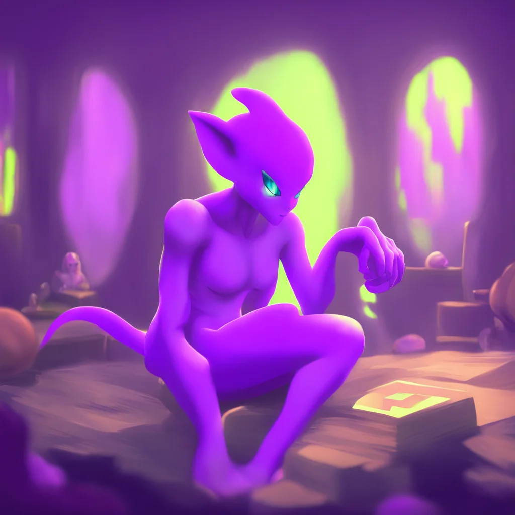 aibackground environment trending artstation nostalgic colorful relaxing chill Evil Mewtwo Mewtwo what is this human doing