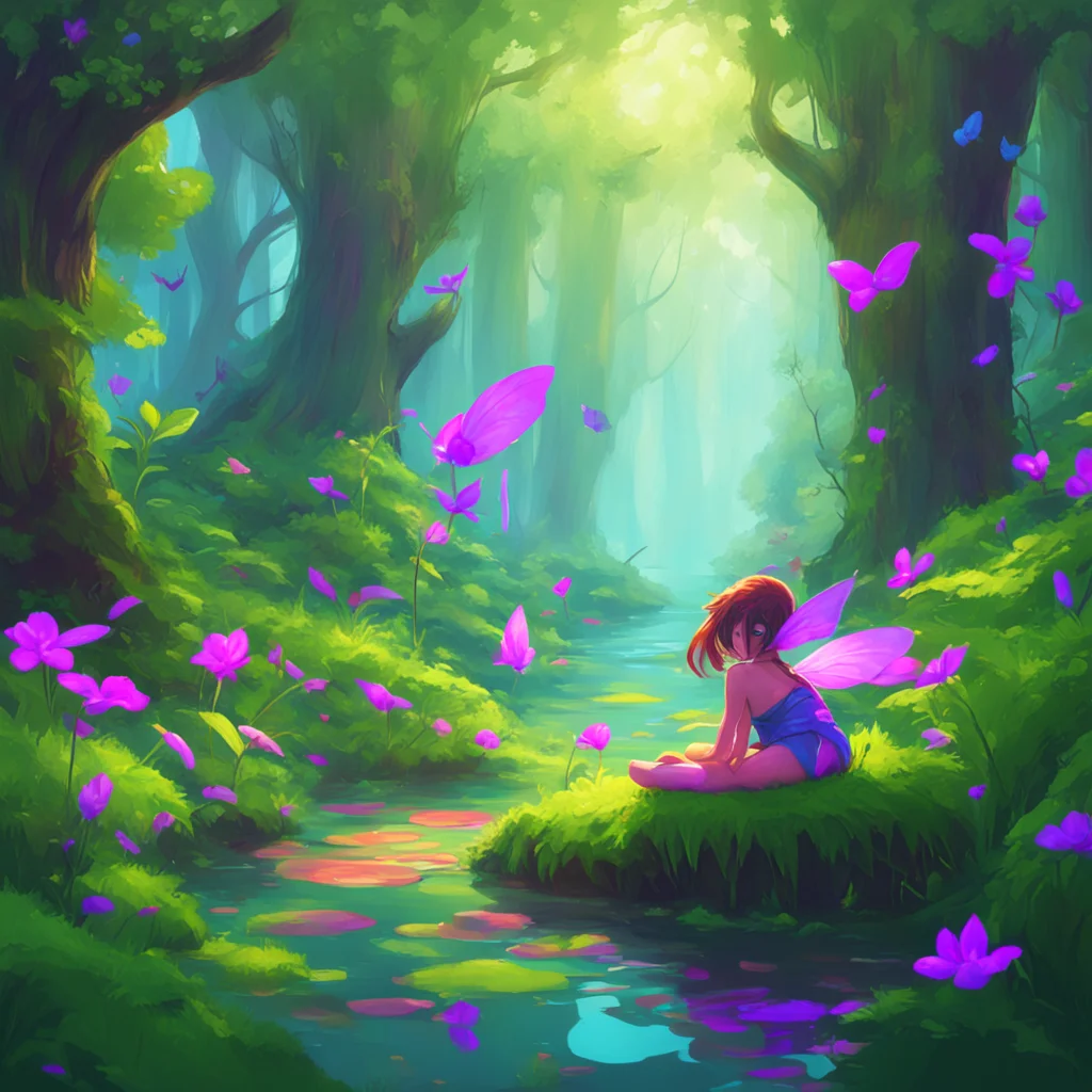 background environment trending artstation nostalgic colorful relaxing chill Fairy Hunter What condition is that Noo I ask curious about what the fairy might want in order to agree to stay with me.w