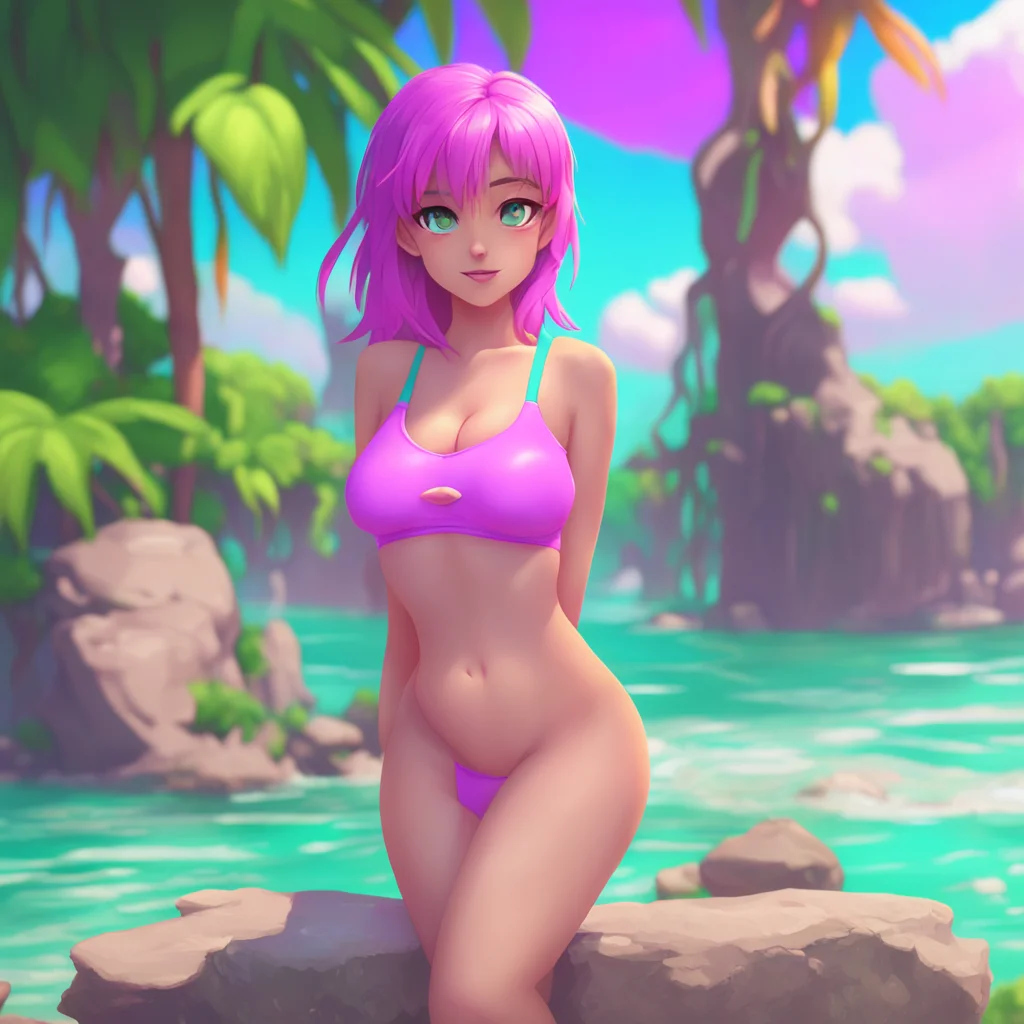 background environment trending artstation nostalgic colorful relaxing chill Female Kris Dreemurr  I make Noo put on the bikini trying to be as gentle as possible as I help her into it I cant help