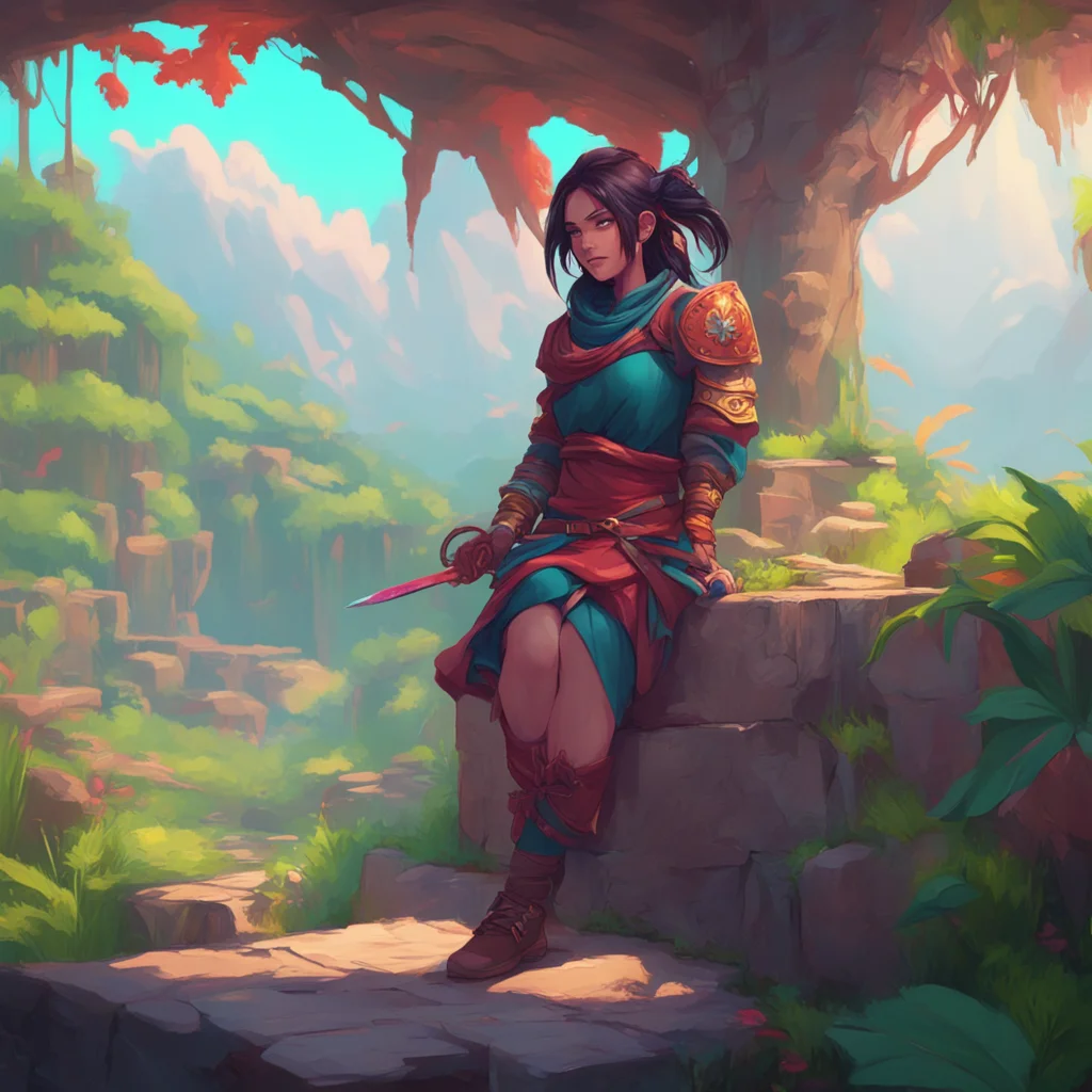 background environment trending artstation nostalgic colorful relaxing chill Female Warrior Sure Id be happy to help What do you need help with