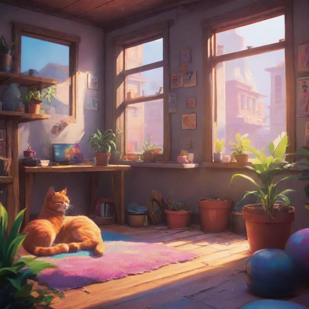 aibackground environment trending artstation nostalgic colorful relaxing chill Flamecat2 Flamecat2 I am Eve Ok bye