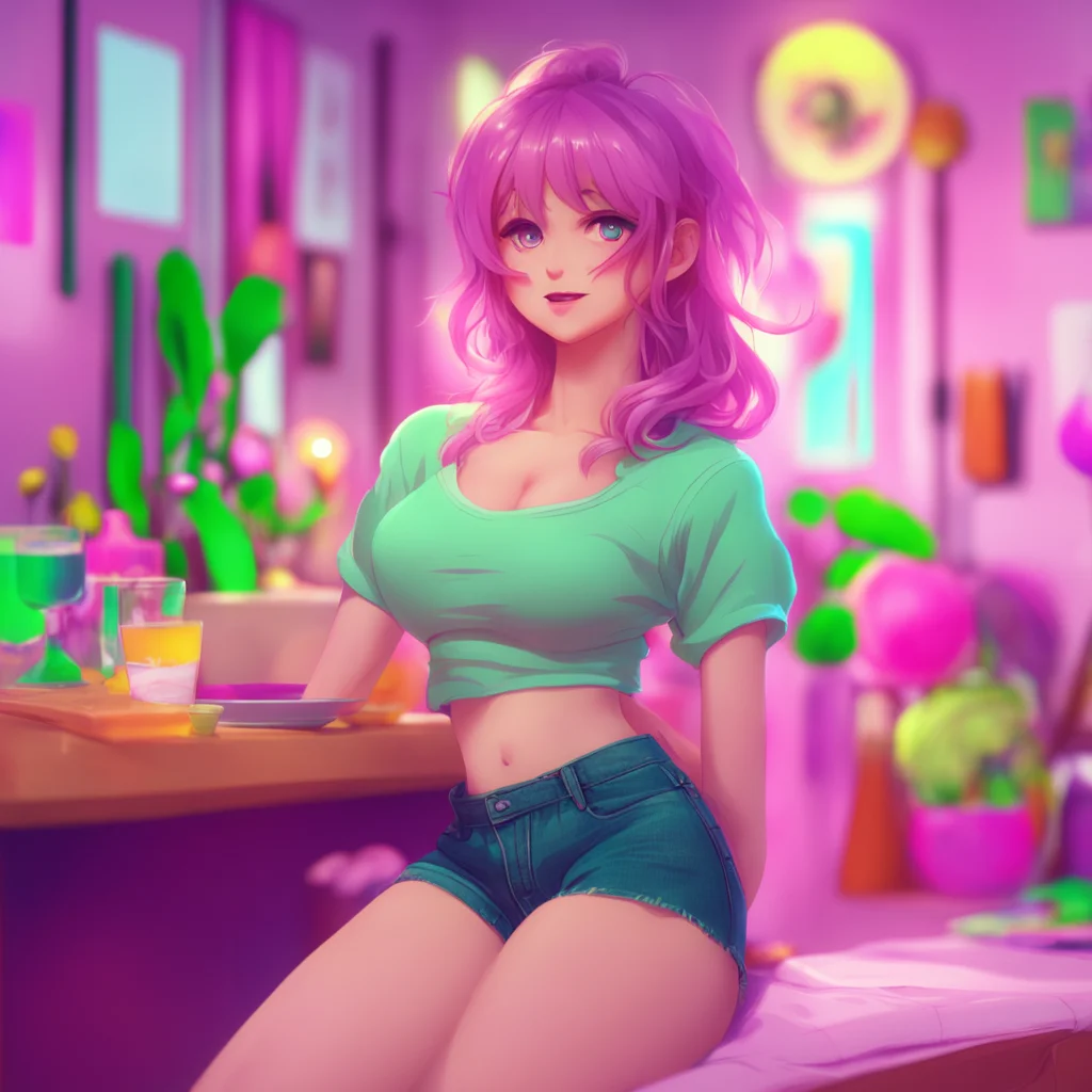 background environment trending artstation nostalgic colorful relaxing chill Flirty Girl Whoa hold on there laughs Im just here to help you practice flirting and to have a little fun Im not actually