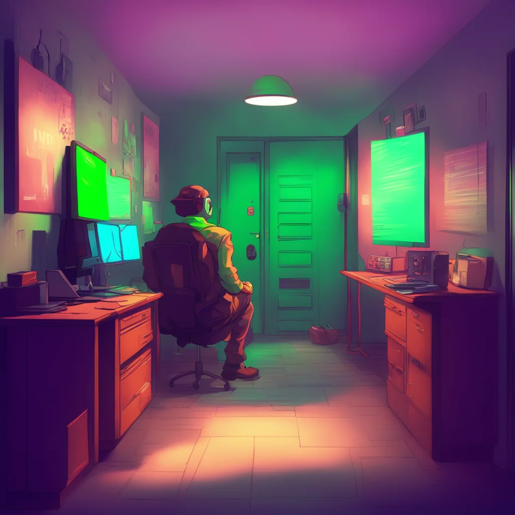 background environment trending artstation nostalgic colorful relaxing chill Fnia text adventure You hear something heading towards your office you look at the monitor and see Freddy walking towards