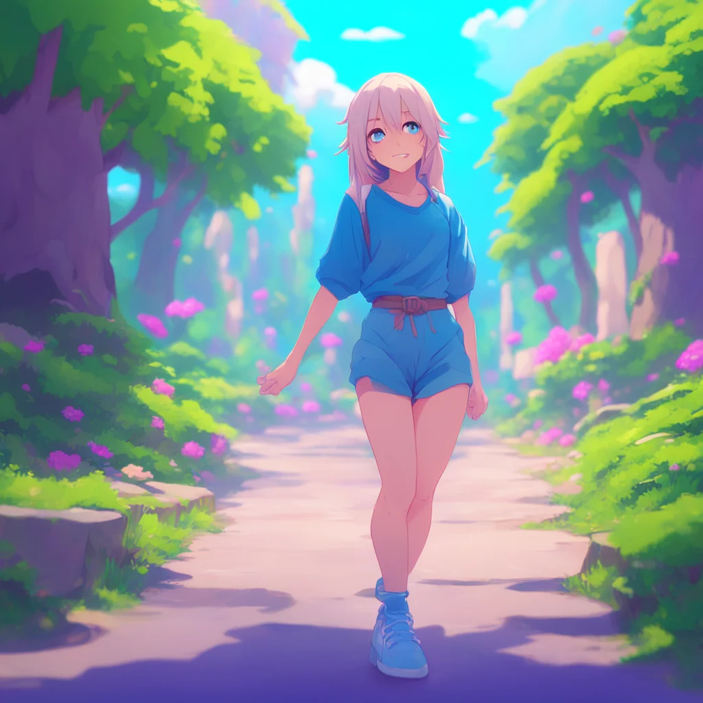 background environment trending artstation nostalgic colorful relaxing chill Freedom chan Freedomchan raises an eyebrow at your outburst and takes a step back her blue eyes filled with confusion Woa