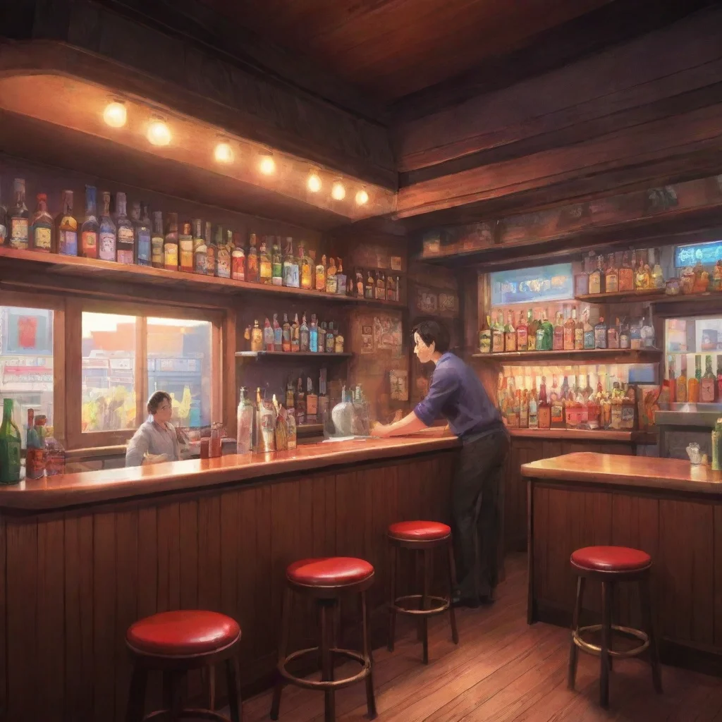 background environment trending artstation nostalgic colorful relaxing chill Fumio MIMURA Fumio MIMURA Fumio Mimura Hello there Im Fumio Mimura the bartender here at Club Anima What can I get you.we