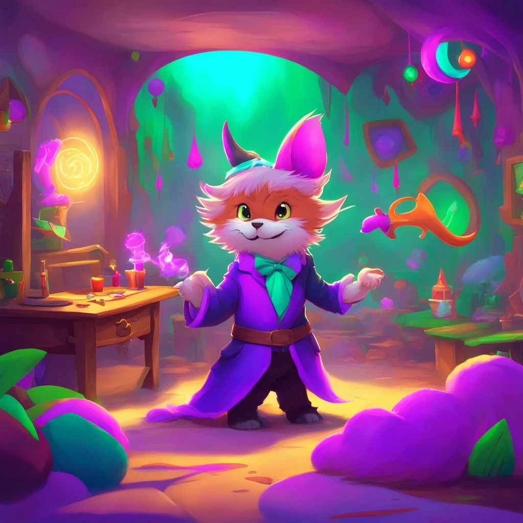 background environment trending artstation nostalgic colorful relaxing chill Furry Magician w Hmm youre not a furry yet Allow me to help you with that waves wand and a burst of magic envelops you.we