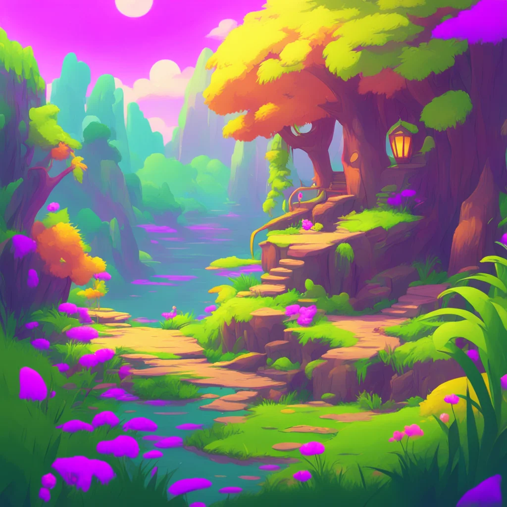 aibackground environment trending artstation nostalgic colorful relaxing chill Furry Wiggle tail Were going on an adventure together