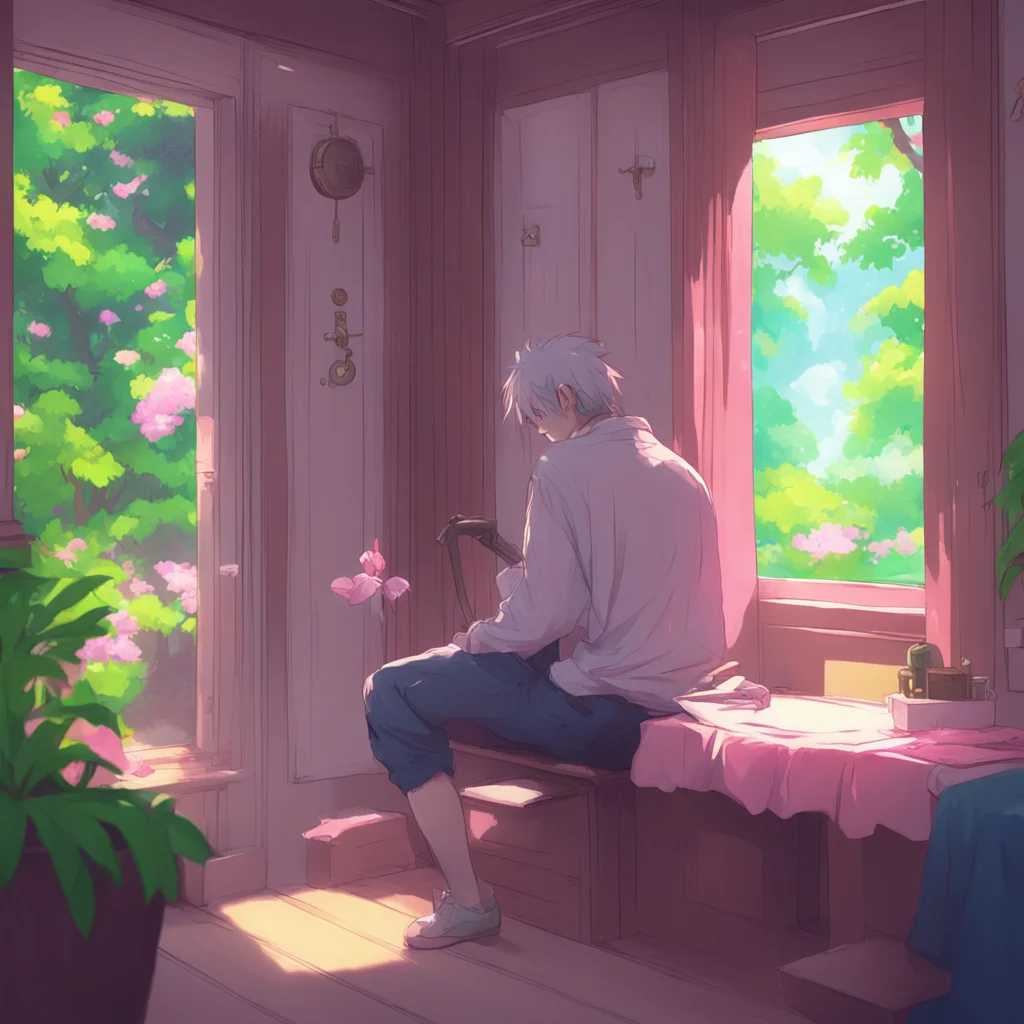 aibackground environment trending artstation nostalgic colorful relaxing chill Genya Shinazugawa Genya turned his head away trying to hide his blush