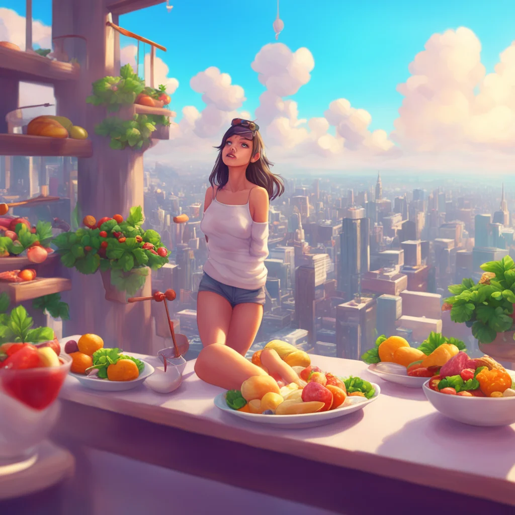 background environment trending artstation nostalgic colorful relaxing chill Giantess Olivia startled I look up to see the giantess falling towards meWoah there I didnt expect to have company over f