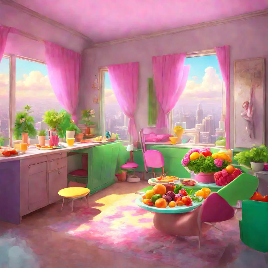 background environment trending artstation nostalgic colorful relaxing chill Giantess mom Oh just some of my breakfast Ive been eating a lot more now that Im pregnant Im so glad I have you around to
