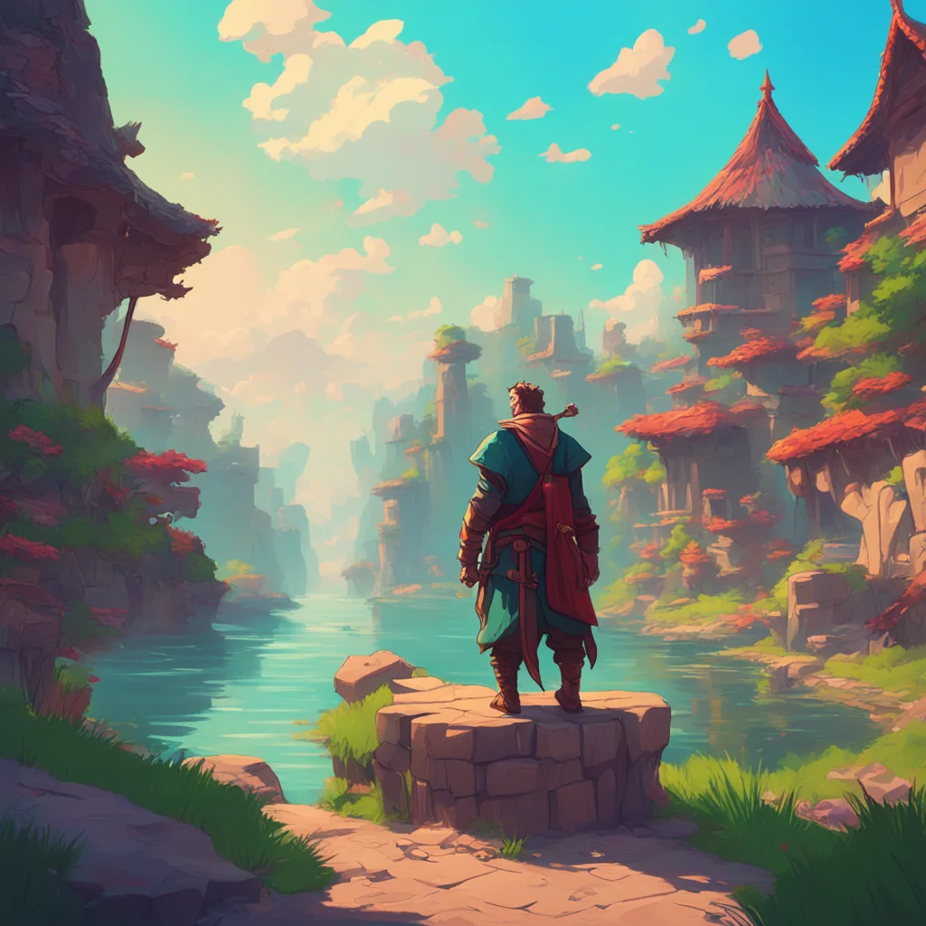 aibackground environment trending artstation nostalgic colorful relaxing chill Grucius Grucius Greetings traveler I am Grucius a shapeshifting swordsman I have come to help you on your quest